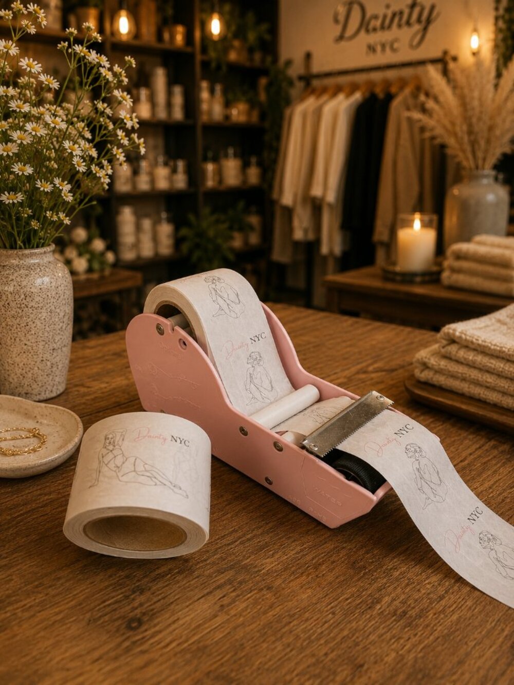 Water-Activated Tape Dispenser for Kraft Paper Tape (1″–4″)